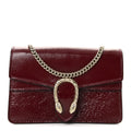 Crinkled Patent Mini Dionysus Shoulder Bag Rosso Ancora Red
