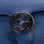 Dollar Calfskin Small Interlocking G Shoulder Bag Caspian