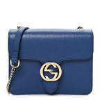 Dollar Calfskin Small Interlocking G Shoulder Bag Caspian