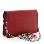 Dollar Calfskin Swarovski Crystal Small Dionysus Shoulder Bag Hibiscus Red