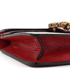 Dollar Calfskin Swarovski Crystal Small Dionysus Shoulder Bag Hibiscus Red