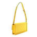 GG Monogram Scratch Lux Calfskin Mini Luce Shoulder Bag Yellow