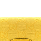 GG Monogram Scratch Lux Calfskin Mini Luce Shoulder Bag Yellow