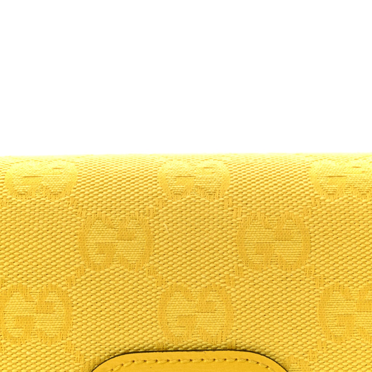 GG Monogram Scratch Lux Calfskin Mini Luce Shoulder Bag Yellow