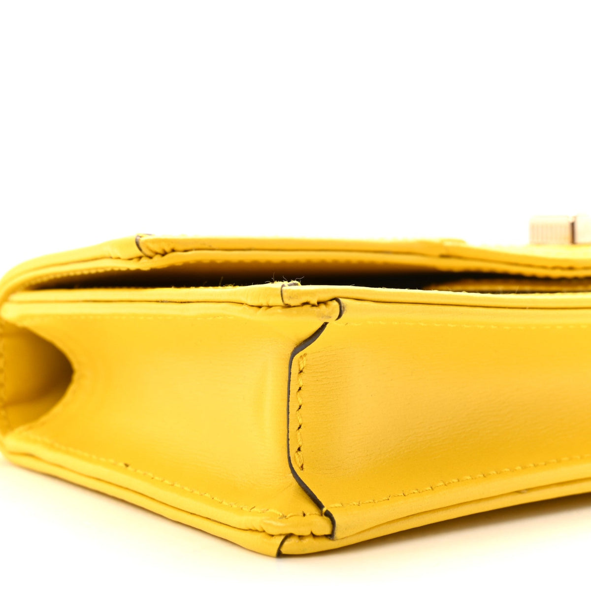 GG Monogram Scratch Lux Calfskin Mini Luce Shoulder Bag Yellow