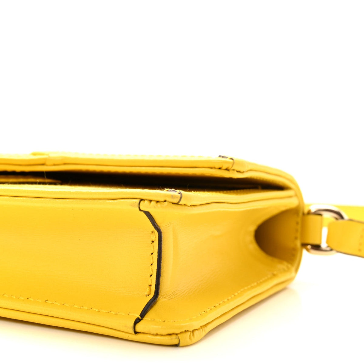 GG Monogram Scratch Lux Calfskin Mini Luce Shoulder Bag Yellow