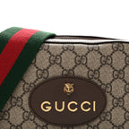 GG Supreme Monogram Web Neo Vintage Shoulder Bag Beige New Acero Crop