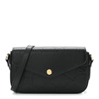 Gilbert Calfskin GG Super Mini Shoulder Bag Black