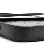 Gilbert Calfskin GG Super Mini Shoulder Bag Black