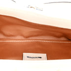 Nappa Vertical Matelasse Medium Maxi Horsebit Chain Shoulder Bag Mystic White