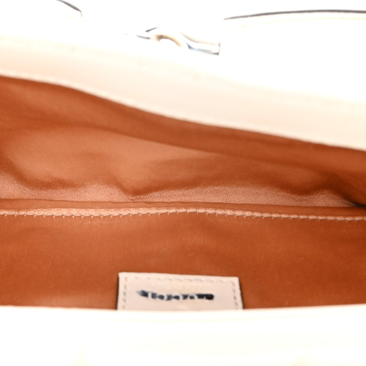 Nappa Vertical Matelasse Medium Maxi Horsebit Chain Shoulder Bag Mystic White
