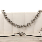 Nappa Vertical Matelasse Medium Maxi Horsebit Chain Shoulder Bag Mystic White