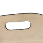 Patent Crystal Mini Bamboo 1947 Top Handle Chain Bag White