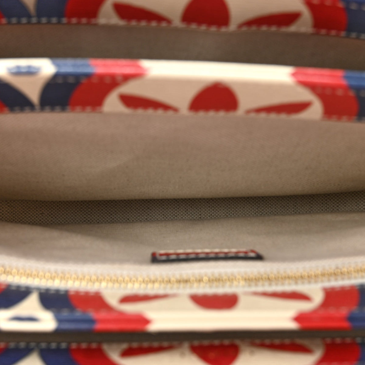 X ADIDAS Shangai Calfskin Web Trefoil Interlocking G Small Horsebit 1955 Shoulder Bag Red White Blue