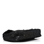 Hidden Sequin Maxi Flap Black