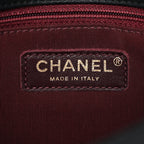 Iridescent Calfskin Small Happy Stitch Flap Black