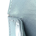 Iridescent Patent Calfskin Quilted Medium Boy Flap Light Blue