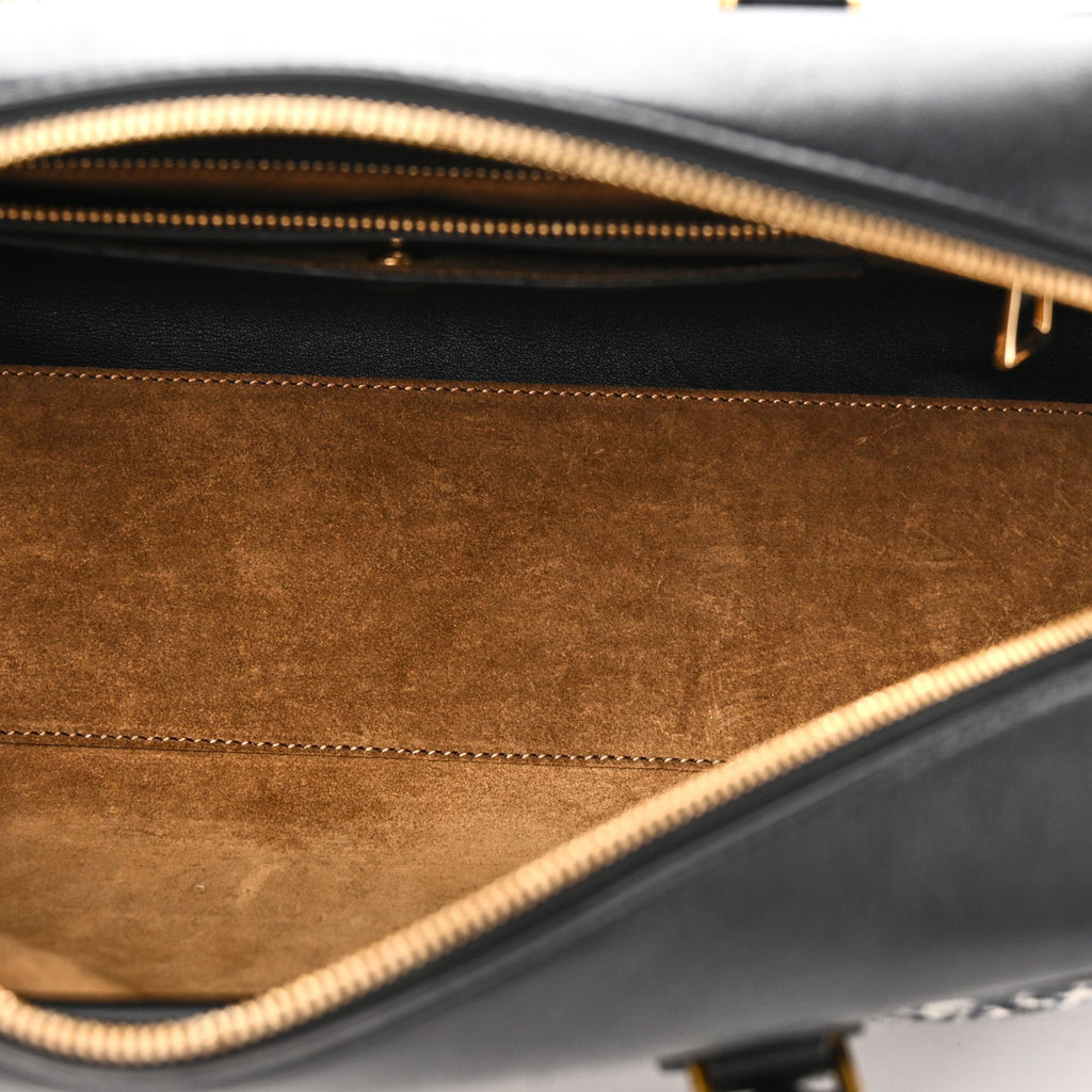 Jacquard Anagram Calfskin Amazona 28 Black Navy