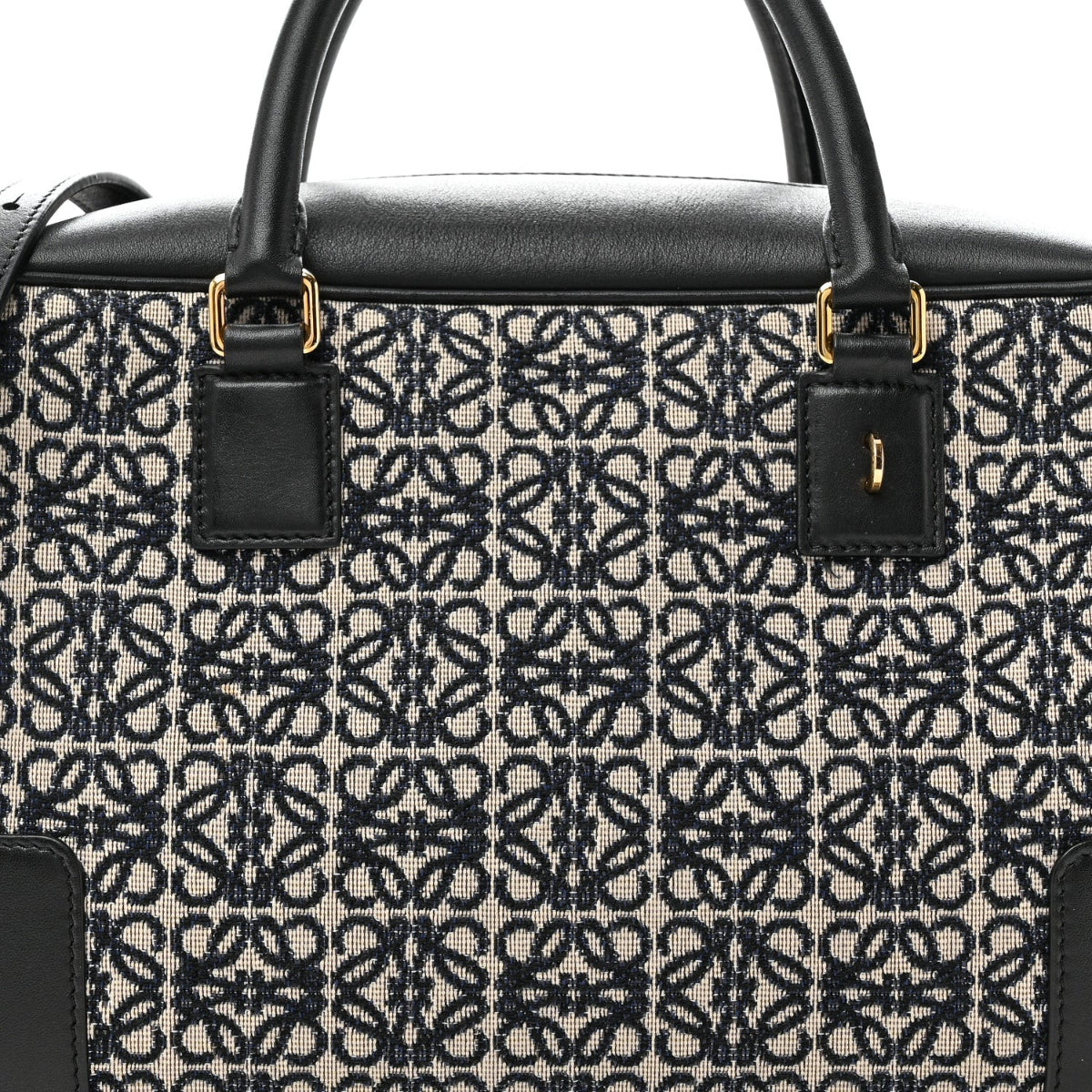 Jacquard Anagram Calfskin Amazona 28 Black Navy