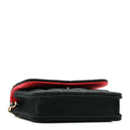 Jersey Quilted Micro Mini Flap Black
