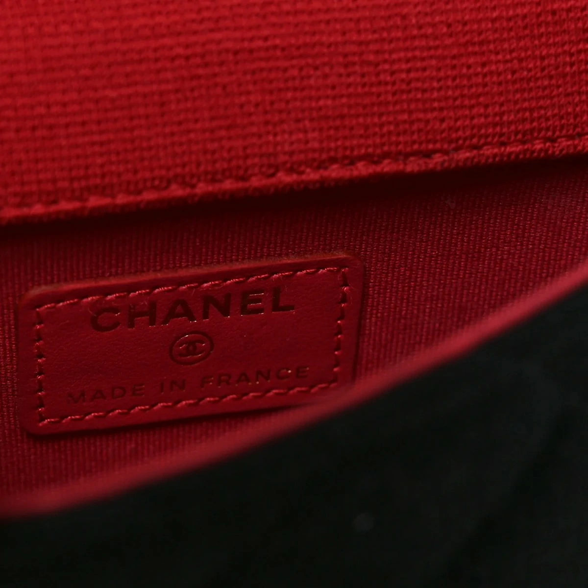 Jersey Quilted Micro Mini Flap Black