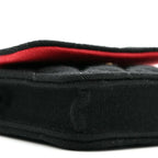 Jersey Quilted Micro Mini Flap Black