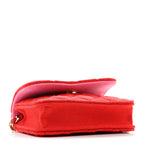 Jersey Quilted Micro Mini Flap Red