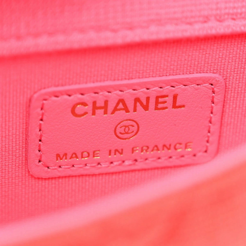 Jersey Quilted Micro Mini Flap Red