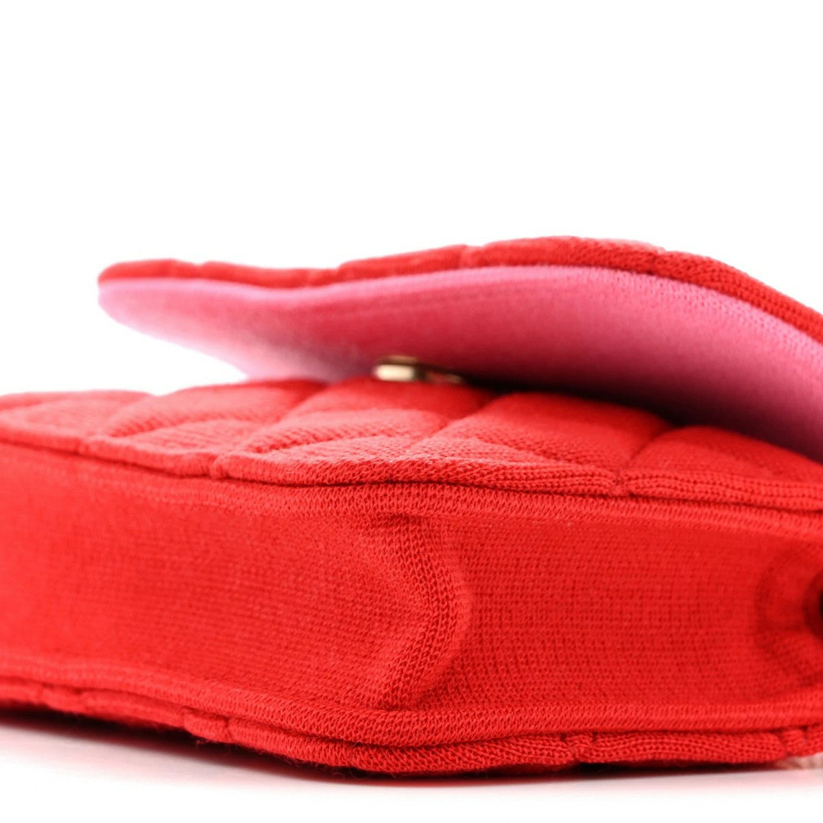 Jersey Quilted Micro Mini Flap Red