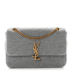 Jersey Wool Patchwork Monogram Medium Jamie Grey