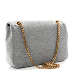 Jersey Wool Patchwork Monogram Medium Jamie Grey