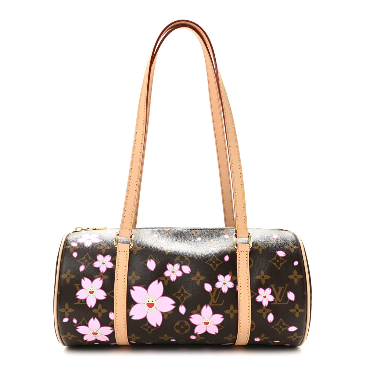 LV X TM Monogram Cherry Blossom Papillon Sakura Brown