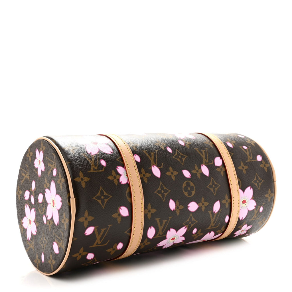 LV X TM Monogram Cherry Blossom Papillon Sakura Brown
