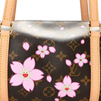 LV X TM Monogram Cherry Blossom Papillon Sakura Brown