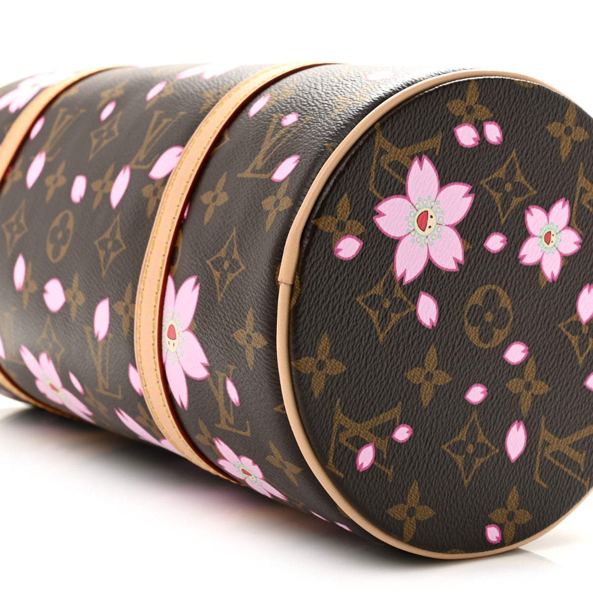 LV X TM Monogram Cherry Blossom Papillon Sakura Brown
