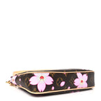 LV X TM Monogram Cherry Blossom Pochette Accessories Sakura Brown