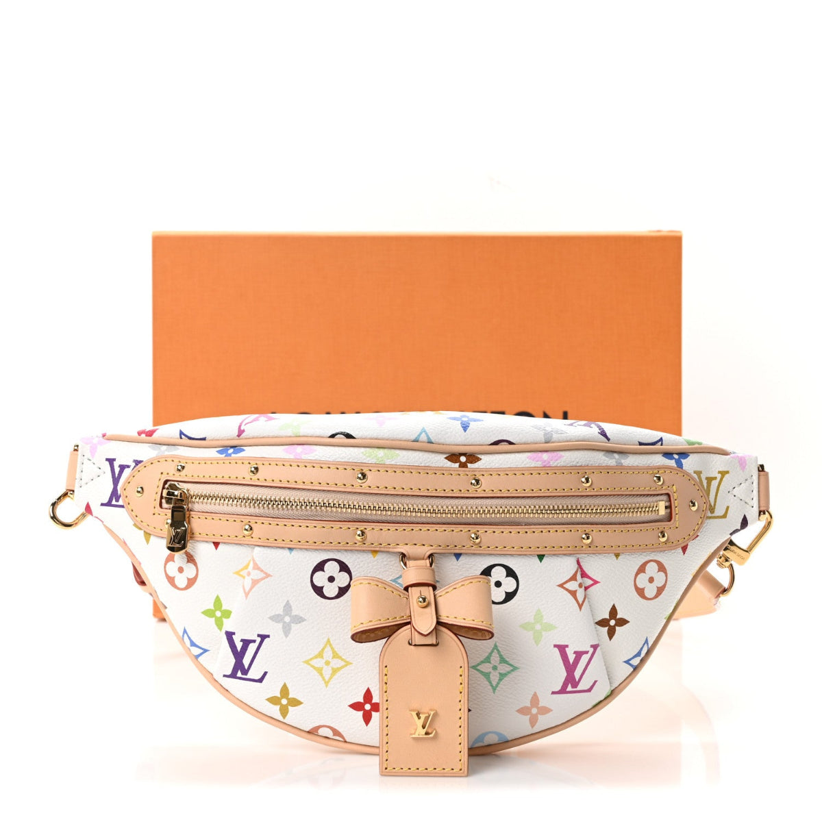 LV X TM Monogram Multicolor High Rise Bumbag White