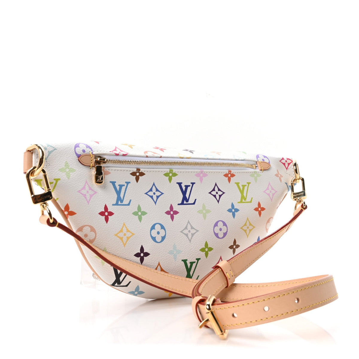 LV X TM Monogram Multicolor High Rise Bumbag White