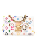 LV X TM Monogram Multicolor Pouch Metis Belt White