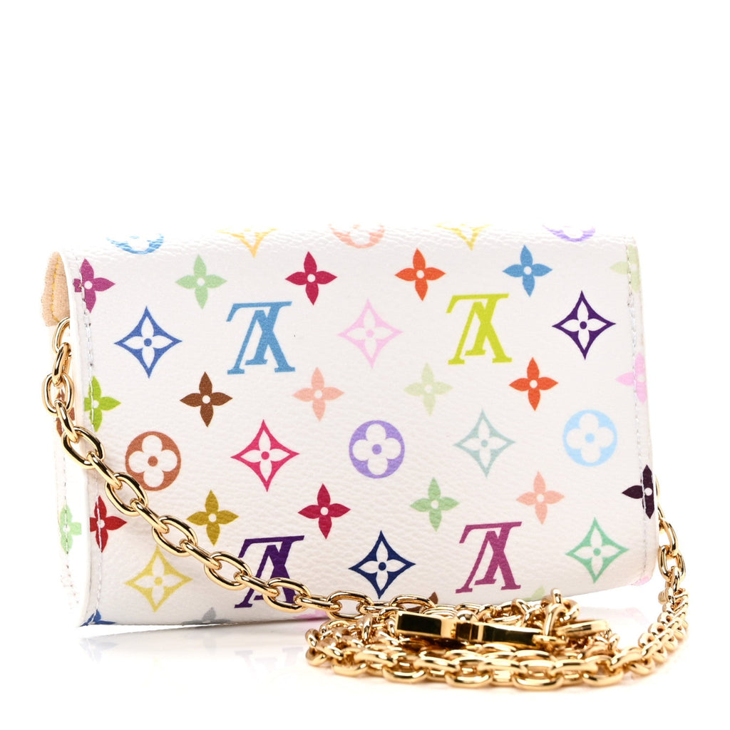 LV X TM Monogram Multicolor Pouch Metis Belt White