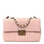 Lambskin Borse Romane Single Flap Light Pink