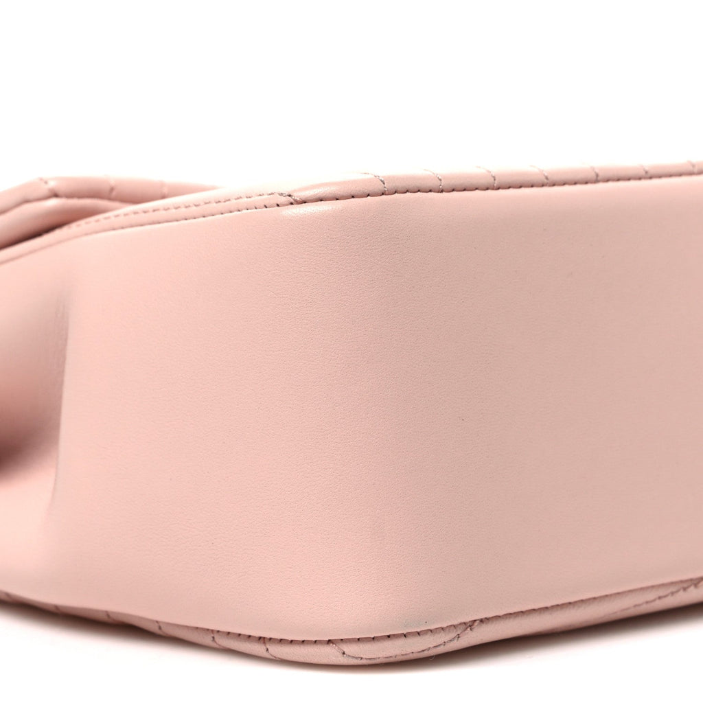 Lambskin Borse Romane Single Flap Light Pink