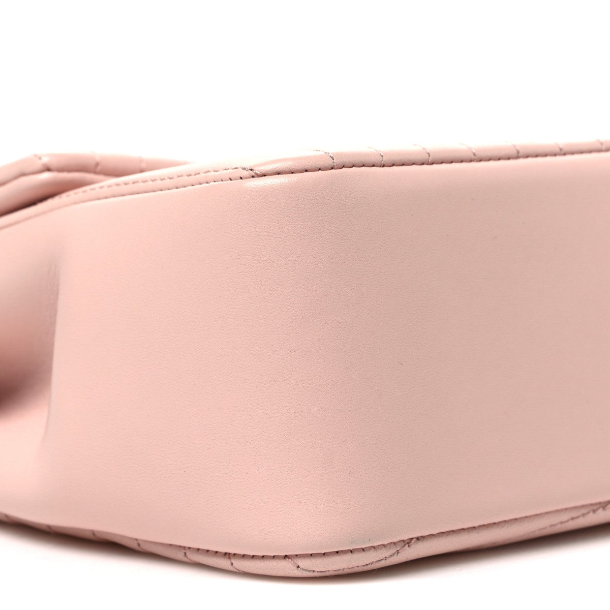 Lambskin Borse Romane Single Flap Light Pink