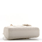 Lambskin Cannage Dioramour Micro Lady D-Joy Latte