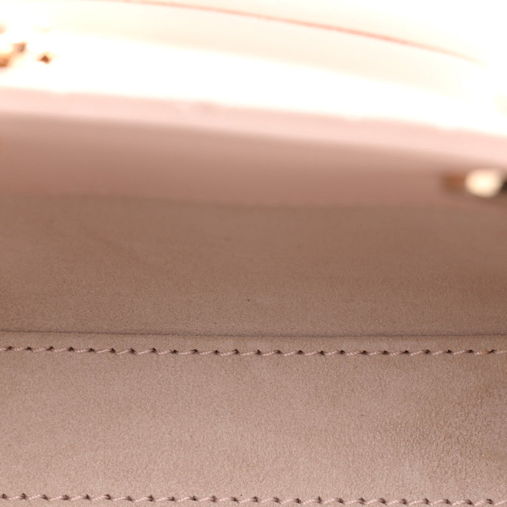 Lambskin Cannage Micro Lady D-Joy Powder Pink