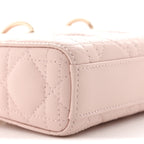 Lambskin Cannage Micro Lady D-Joy Powder Pink