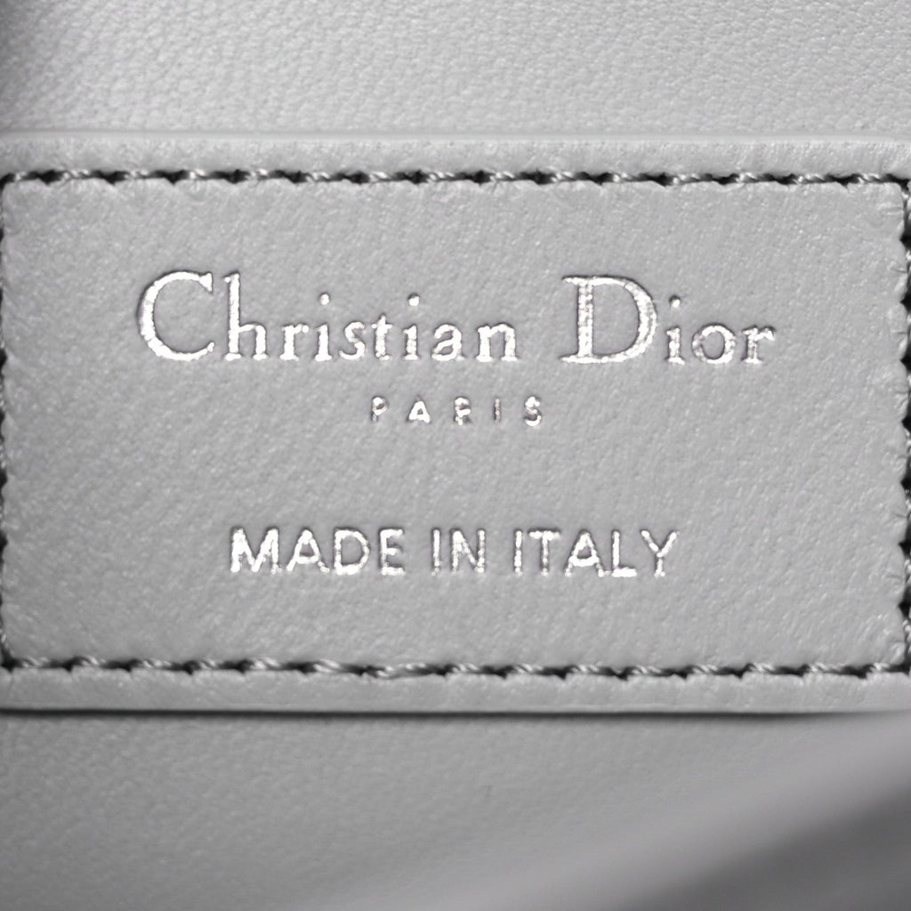 Lambskin Cannage My Dior Top Handle Bag Cloud Blue