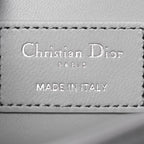 Lambskin Cannage My Dior Top Handle Bag Cloud Blue