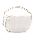 Lambskin Cannage Small Dior Vibe Hobo Bag Latte