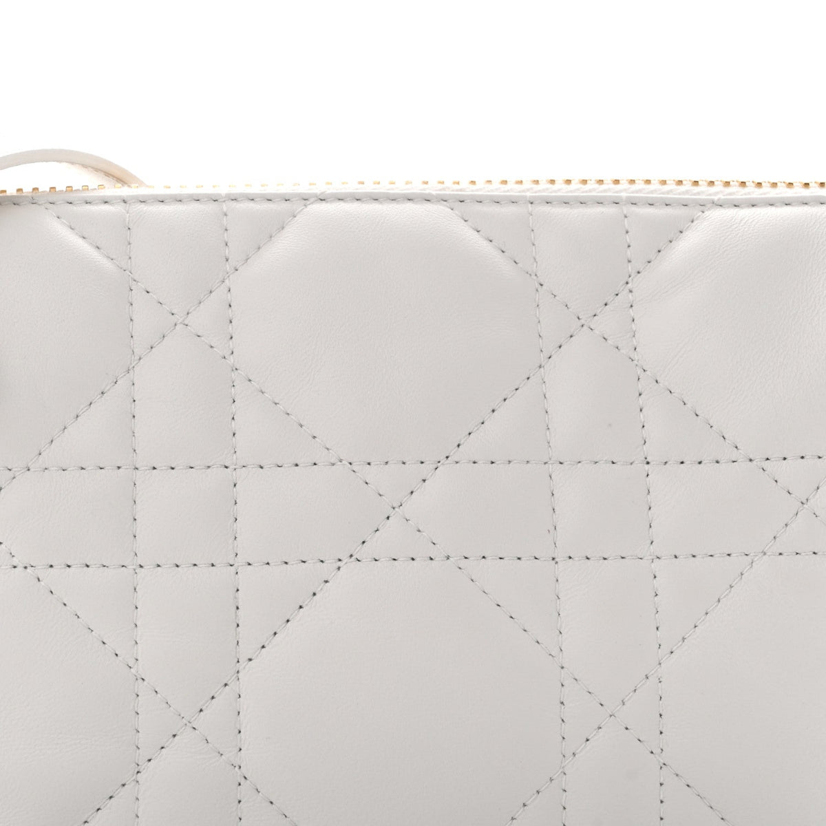 Lambskin Cannage Small Dior Vibe Hobo Bag Latte